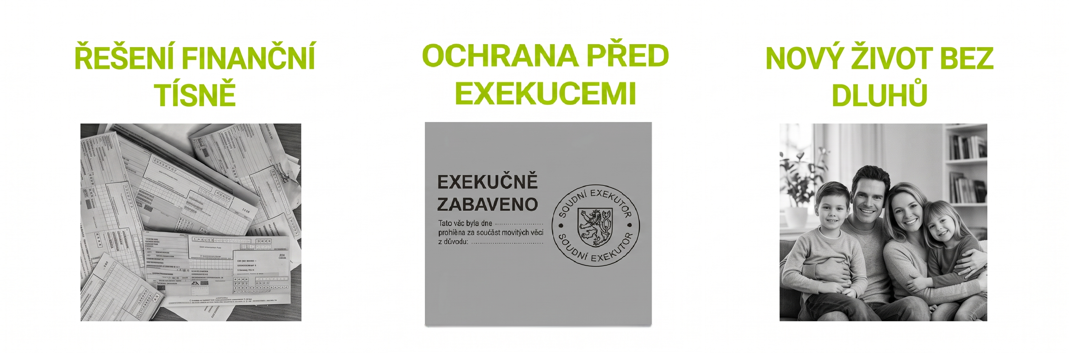 Ochrana před exekucemi a nový život bez dluhů